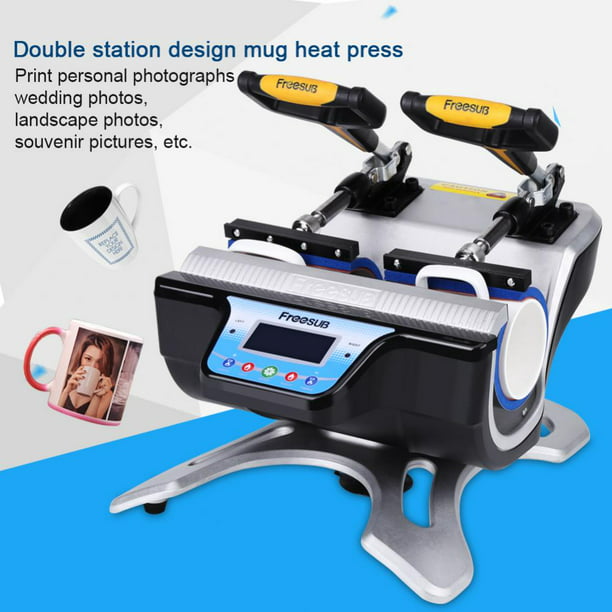 110V ST-210 Double Stations Mug Heat Press Sublimation Transfer Printing Machine 